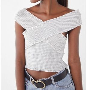 Urban Outfitters Criss Cross Crop Top